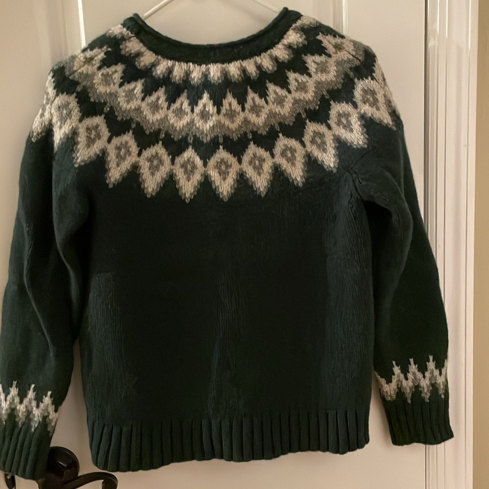 LL Bean Fairaisle lambswool sweater - Picture 2 of 4